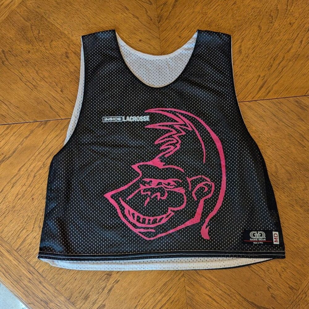 Men's Game Gear Lacrosse Mesh Reversal Practice Jersey Pinnie Gorilla Monkey